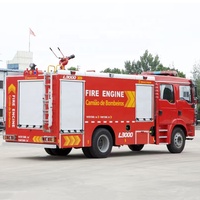 Camion de lutte contre l'incendie avec réservoir d'eau de 4000L, 6000L, 8000L et lance de 70m pour la suppression d'incendies pétrochimiques