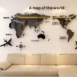 Mapa del Mundo Acrílico 3D, Adhesivos de Pared de Cristal Sólido para Dormitorio, Sala de Estar, Aula, Oficina, Decoración - Product Image 2