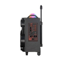 Haut-parleur portable sans fil Bluetooth 5.0 avec lumière LED RGB, longue autonomie, sortie 30-50W, télécommande en plastique pour fêtes et camping
