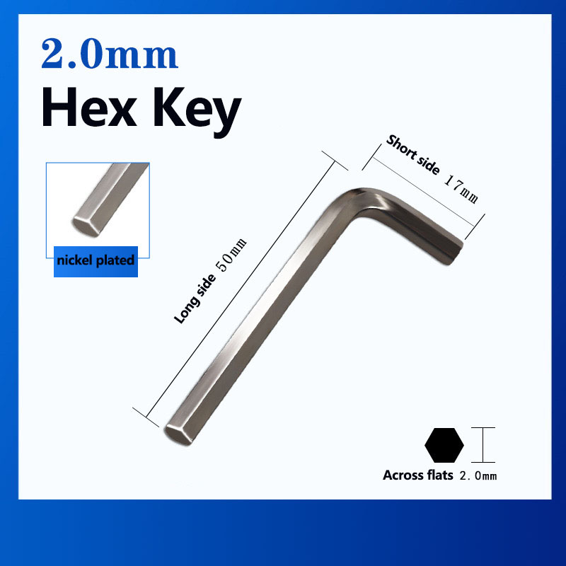 H2x18x50 ชุบนิกเกิล