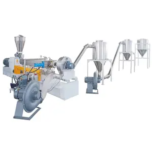 Calcium-Carbonat-Säure-Maschine Füller Masterbatch Zwillingsschraube Heißschneiden Kunststoff-Extrusionsmaschine Extruder