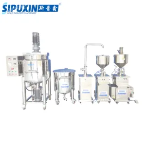 200 Liters Mixing Tank With Transfer Pump To Filling Water Vertical Liquid Soap Filler Mixing and Filling Integrated Machine