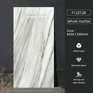 Precio al por mayor, baldosas de porcelana, suelo de mármol falso moderno, 60X120, ladrillo refractario, materiales de construcción para interiores, pared de características de TV - Product Image 4