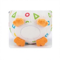 Peluche musicale sauteuse pingouin réversible noir et blanc scintillante unisexe 16 cm, rembourrée en coton PP, pour bébé