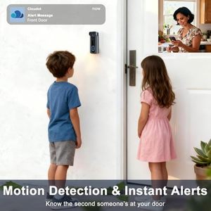 Cámara de Videoportero Inalámbrica Wifi Inteligente para el Hogar, 2MP, 1080p, Impermeable IP65, en Oferta - Product Image 2