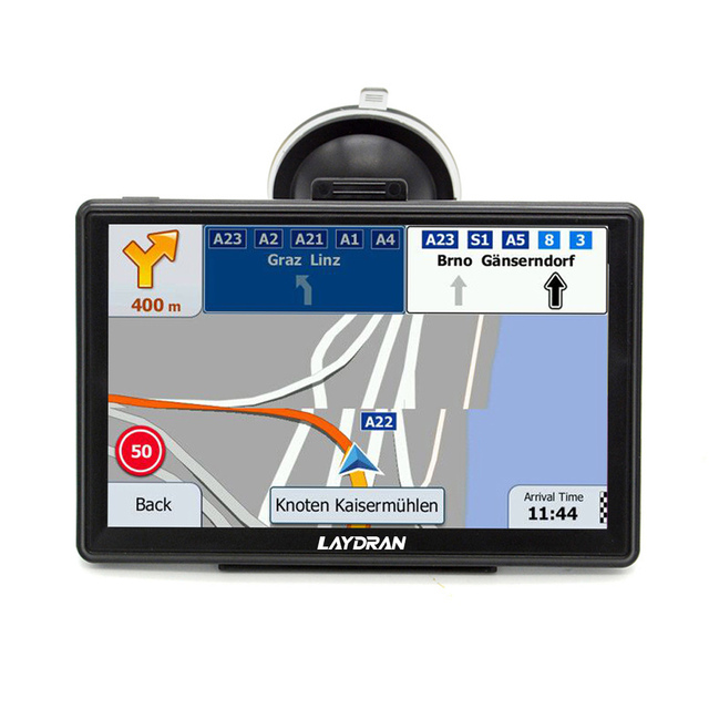 7 Inch SAT NAV for Car Truck HGV Lorry Installing BT GPS Navigation EU UK US MAPS with Speed Warning Automotive