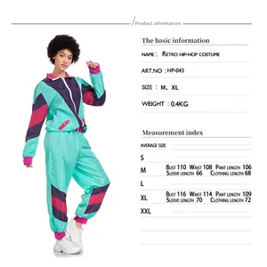 Funmular Disco Workout Costume For Adults Hiphop Dance Outfit For Halloween Cosplay Costume