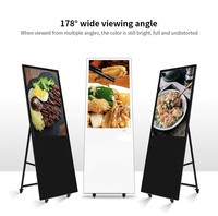 Kiosque numérique LCD sur pied de 49 pouces en plastique, indice de protection IP65, pour affichage de menus animés, destiné à l'éducation, aux centres commerciaux et aux magasins de détail