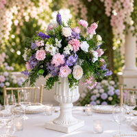 Boule de fleurs artificielles colorées pour centre de table de mariage, fête d'anniversaire, événement extérieur, décoration de table