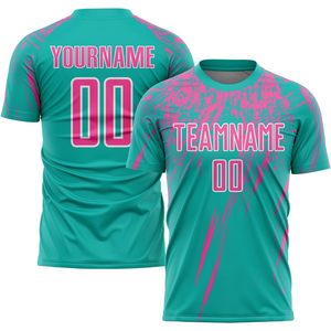 Conjunto de Camisetas de Fútbol Personalizadas, Uniformes Sublimados que Absorben la Humedad, 100% Poliéster, Manga Corta, Cuello Redondo, Unisex para Hombre y Mujer - Product Image 2
