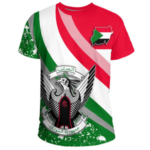 Sommer 3D-Gedrucktes Südsudan <span class=keywords><strong>T</strong></span>-Shirt Wappen-Muster <span class=keywords><strong>T</strong></span>-Shirt Herren Freizeit Streetwear Kurzarm Oberteil Übergroßes <span class=keywords><strong>T</strong></span>-Shirt - Product Image 1