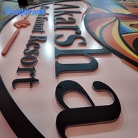 Enseigne LED personnalisée avec logo 3D de qualité supérieure, éclairage frontal et options d'éclairage halo pour l'extérieur, idéale pour l'image de marque d'entreprise