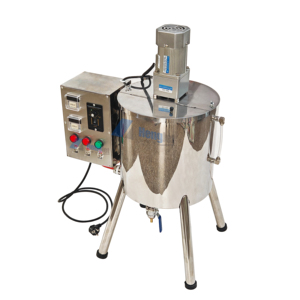 Machine de remplissage manuelle pour rouge à lèvres 15L 30L 50L avec mélangeur chauffant et trémie pour rouge à lèvres, baume à lèvres, cosmétiques, machine de remplissage à chaud - Product Image 3