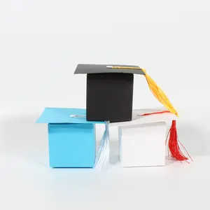 2024 nouveau Design boîte à bonbons Graduation chapeau bricolage Grad Cap boîte Graduation cadeaux pour les étudiants