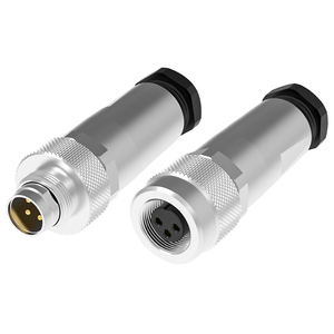 IP67ขั้วต่อบัดกรีสำหรับติดตั้งสนามทำจากโลหะ M9กันน้ำ2-8พิน M9ปลั๊กตัวผู้ตัวเมียหุ้มฉนวนตรง - Product Image 4