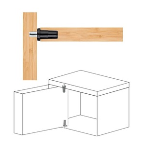 Xuj <b>Spring</b> Pivot Furniture <b>Hinge</b> 7mm Hole 1.8g Plastic Telescopic Connector for Cabinet Doors - Product Image 2