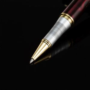 High Quality Custom Logo Premium Executive Gift High End Business Metal Roller <b>Pen</b> Black Silver <b>Color</b> Liquid Ink Ballpoint <b>Pen</b> - Product Image 4