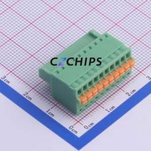 KF2EDGKD-2.5-10P Plug-in Terminal Block P=2.5mm Connector ( Connector Type: Plug )( Construction: 1x10P )( Pitch: 2.5mm ) - Product Image 2