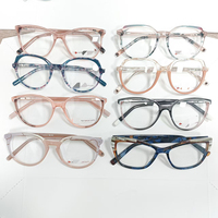 Montures de lunettes optiques en acétate de styles variés, montures complètes, OEM ODM, logo personnalisé, commande en gros