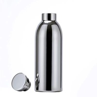 Bouteille d'eau de sport à double paroi de 17oz en acier inoxydable pour cyclistes coureurs randonneurs plage camping