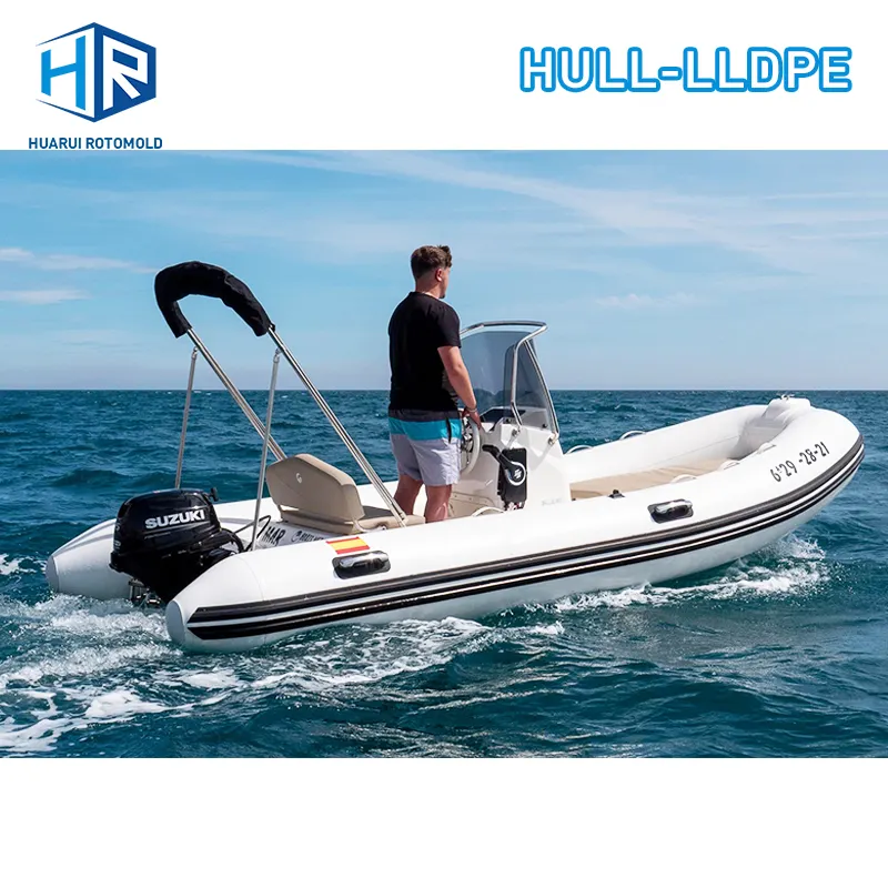 Rotomold RIB boat speed yacht manufacturer New modern cheap material LLDPE Customize boat mini rescue yacht for America