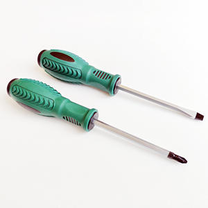 Green Magnetic Screwdriver 100Mm Ph2 Sl6 Cross Head Vanadium Steel Hex Shank Household Tool Set With <b>Strong</b> <b>Magnet</b> - Product Image 2