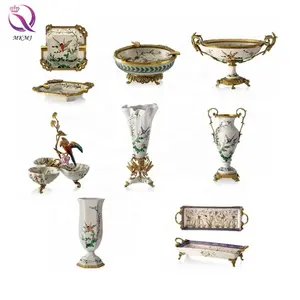 Vase vintage en céramique, pièces d'exposition de luxe de haute qualité et cher porcelaine porcelaine européenne antique pour la décoration de la maison