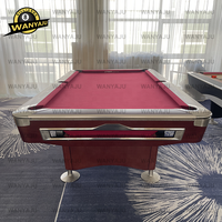 Table de billard professionnelle sur mesure de 9 pieds de l'usine Wanyaju, design américain Diamond, pour usage en bar.