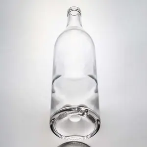 Botella De Tequila De Vidrio Transparente De Alta Calidad 750ml Venta Al Por Mayor Para Licor Con Tapas