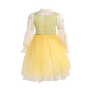 زي فراشة أصفر-أخضر للأطفال في مرحلة ما قبل المدرسة مع أجنحة وعصابة رأس لحفلات الربيع - Product Image 5