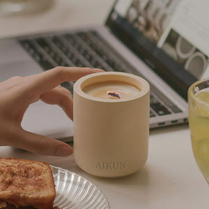 เทียนหอมเซรามิกพรีเมียม AIKUN ในโถแก้ว กลิ่นหอมติดทนนาน สำหรับบ้าน สำนักงาน ขายส่ง รับผลิตตามสั่ง - Product Image 2