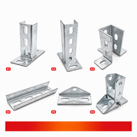 Support photovoltaïque solaire anti-sismique en acier galvanisé à chaud en forme de C/U, pour montage triangulaire en zinc-aluminium-magnésium
