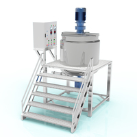 YEX-300L Cuve de mélange compacte de haute qualité pour usine, pot homogénéisateur et agitateur, machine à mélanger le savon liquide et le savon de bain, moteur 4 kW
