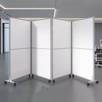 Mobilier de bureau Panneau de séparation de bureau pliable Séparateur de confidentialité de bureau cloison de séparation en pvc sur pied