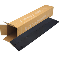Boîtes d'expédition industrielles personnalisées Long carton ondulé tapis tapis footcloth emballage unique papier stratifié UV mat