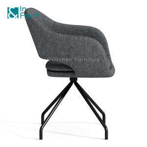 Reposabrazos de tela antidesgaste, patas de Metal fijas multiusos, diseñador de recepción, sala de espera, invitado, visitante, oficina, sillón de ocio - Product Image 4