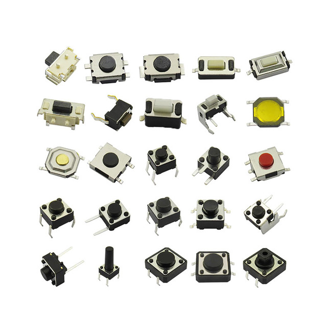 DIP Tactile Switch DC 4-pin/3-pin/2-pin Micro Button SMD for Electronic Mobile Devices