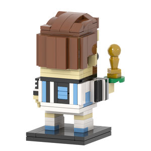 MOC7519 Leo 157 Uds. Ladrillos de cabeza cuadrada jugador de fútbol argentino famosa estrella mundial ensamblar bloques de construcción DIY para niños juguetes de regalo - Product Image 6