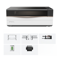 Graveur et découpeur laser tout-en-un X Tool P3 80W CO2 hybride à refroidissement par eau pour bois, acrylique, métal, verre, cristal