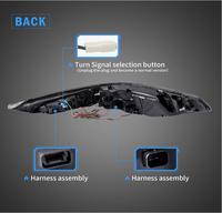 Feux arrière OLED VLAND pour Série 4 G22/G23/G26 2021-2023 2ème génération, éclairage diurne dynamique Dragon Scale DRL, clignotants séquentiels ambre
