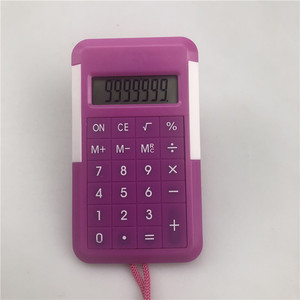KK9200 Mini Calculator Blue 8 Digit Portable With Lanyard Battery Powered - Product Image 2