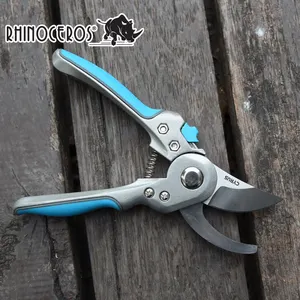 New Style Design Botanical Garden Blue Aluminium Handle Gardening Hand Pruner Garden Shears Scissors