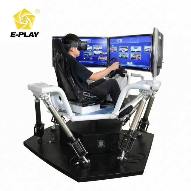 Eplay Manufacture 5D 3 Screens Indoor Car Racing Game Driving Simulator Racing Simulator Cockpit Full Motion