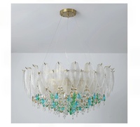 Lustre de salon Meerosee - Lustre en cristal de luxe français pour hall - Lustre moderne en verre MD98119