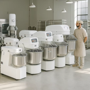 20L 30L 40L 50L 60L 100L 150L 200L thiết bị nướng bánh pizza trộn xoắn ốc máy làm bánh mì Máy trộn bột - Product Image 3