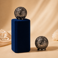 Flacon de parfum en verre floqué carré de luxe personnalisé OEM, 30 ml, 50 ml, 100 ml, flacon de parfum floqué avec boîte