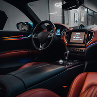 Lumière ambiante LED 64 couleurs pour Ghibli Levante Quattroporte OLIVER, éclairage dynamique intérieur, éclairage d'ambiance en cristal