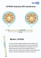 Membrane BW 4040, système de membrane RO industrielle à rejet de sel de 99,5 %, pièces de filtre à eau longue durée