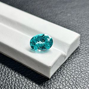 Anster Lab <span class=keywords><strong>Paraiba</strong></span> อัญมณีตัดวงรีสำหรับปลูก <span class=keywords><strong>Paraiba</strong></span> สีน้ำเงิน - Product Image 3