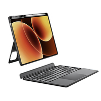 Neue Abnehmbare Rotierende Kabellose Tablet-Tastaturhülle 7-RGB Hintergrundbeleuchtung Stifthalter 360-Grad-Rotation Volle Größe für Pad 8/8